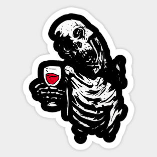 Have a good Bloody Halloween from Mr Skeleton Zombie Sticker